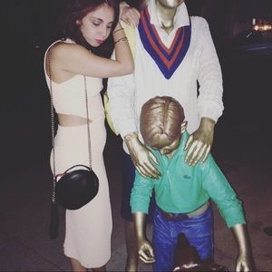 Ronny kobo body con dress w cut outs